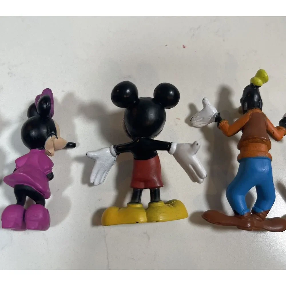 Disney Figures Mickey Minnie Donald Daisy Pluto Toy Cake Topper Lot Collectible‎